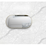 Devo Brushed Gold Framed Oval Mirror 1200 * 750 Devo Brushed Gold Framed Oval Mirror 1200 * 750